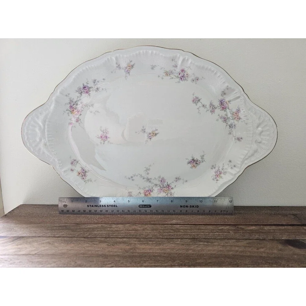 Theodore Haviland New York Oval Serving Platter Pattern Helene 16.5 Inches